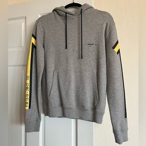 NWOT Off-White Grey & Yellow Arrows Hoodie